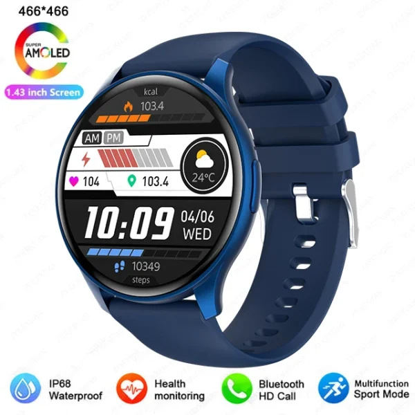 2025 New For Women Fashion 1.43 inches Bluetooth Call Smartwatch Women Men AMOLED 466*466 HD Pixel Display Smartwatches Ladies - Image 18