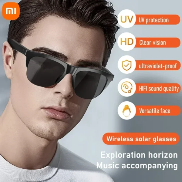 Xiaomi Smart Sunglasses Glasses Bluetooth Call Outdoor Sports Headphones HIFI Blue Light Waterproof Anti-UV For Men Women 2025 - Image 4