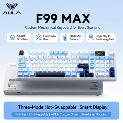 AULA F99 MAX Wireless Mechanical Keyboard with Display