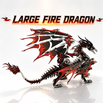 Steel Monster Large Fire Dragon – DIY 3D Metal Puzzle